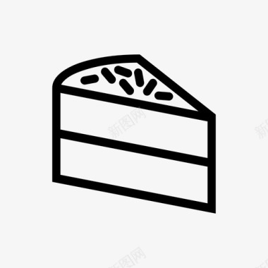 生日蛋糕甜点洒图标图标