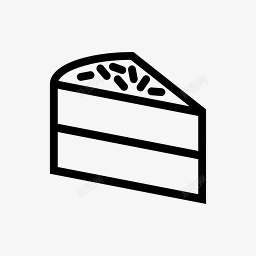 生日蛋糕甜点洒图标svg_新图网 https://ixintu.com 洒 甜点 甜点和美味片 生日蛋糕