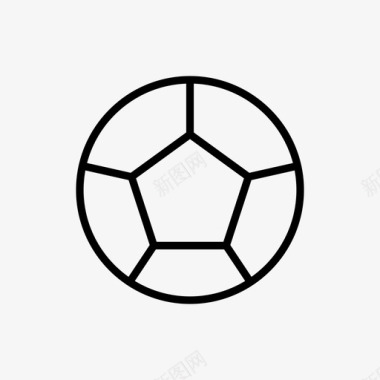 足球球类运动图标图标