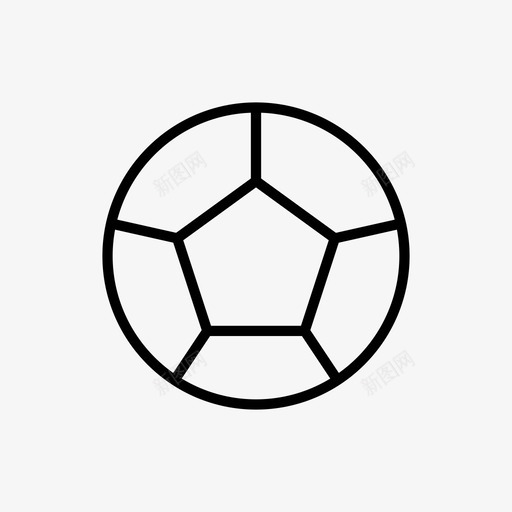 足球球类运动图标svg_新图网 https://ixintu.com 图标 球类运动 足球