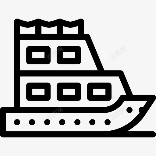 船房屋类型22线性图标svg_新图网 https://ixintu.com 房屋类型22 线性 船