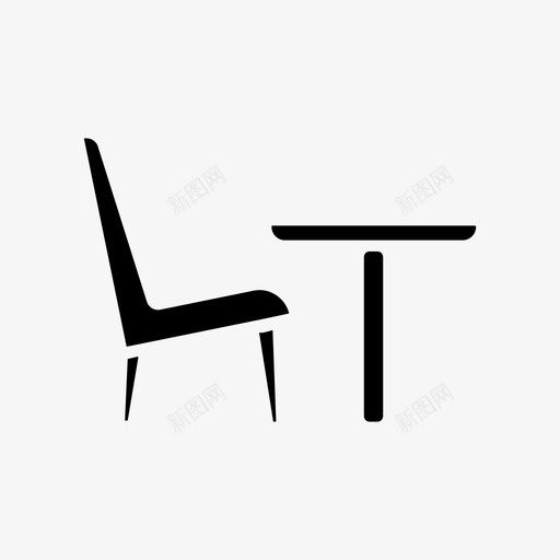 椅子家居家具座椅图标svg_新图网 https://ixintu.com 内饰 家具 家居 座椅 椅子