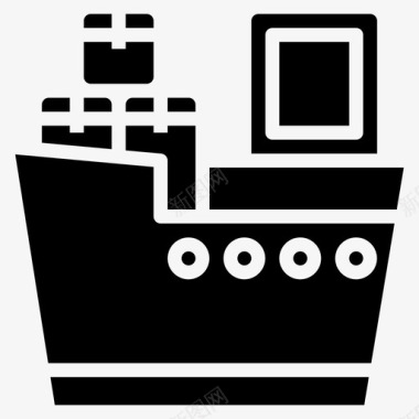 船运海运运输图标图标