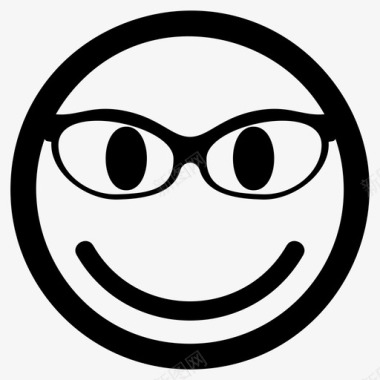 眼镜表情符号护目镜图标图标