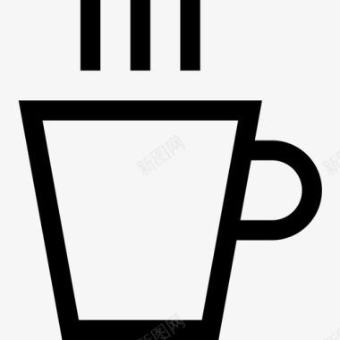 咖啡杯咖啡店2线性图标图标