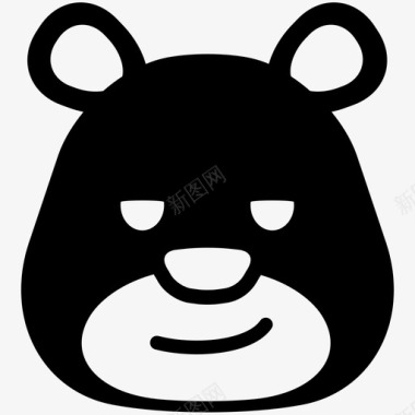 酷熊表情图标图标