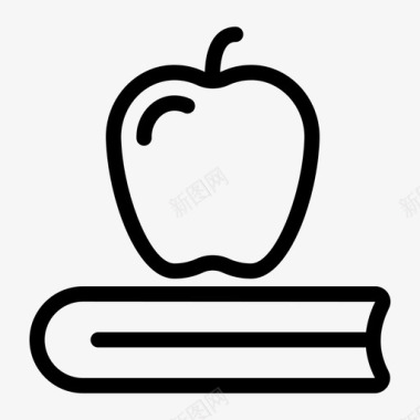 书苹果教育图标图标