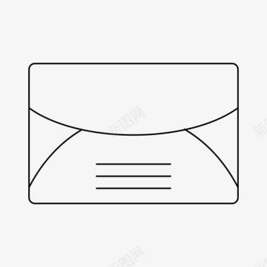 邮寄电子邮件薄型邮资图标图标
