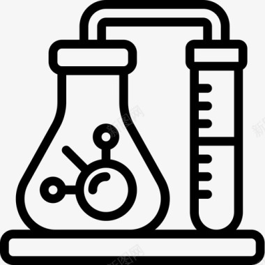 遗传学遗传学和生物工程7线性图标图标