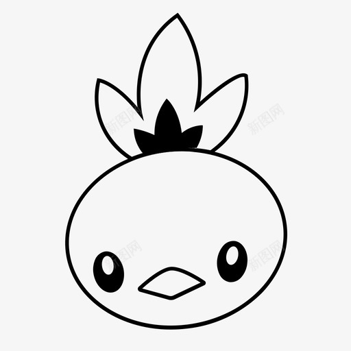 torchic动漫卡通图标svg_新图网 https://ixintu.com pkemon脸 pokemon torchic 动漫 卡通 日语