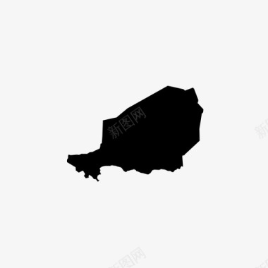尼日尔东北国家图标图标