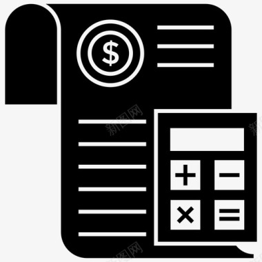 财务会计商业文件商业报表图标图标