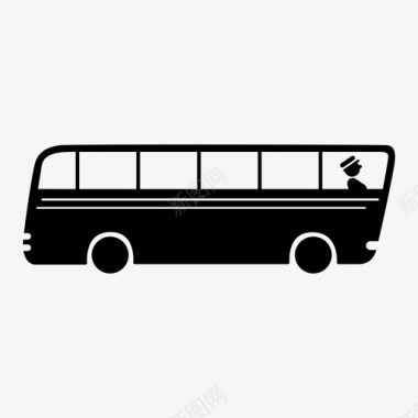 公共汽车通勤公共交通图标图标