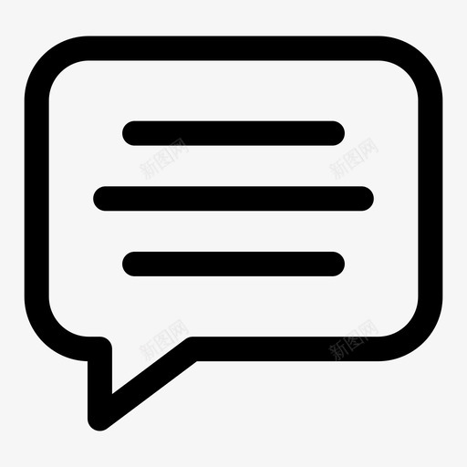 信息聊天反馈图标svg_新图网 https://ixintu.com 信息 反馈 文本 用户界面 短信 聊天