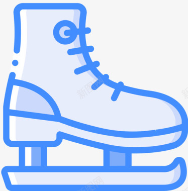 滑冰爱好8蓝色图标图标