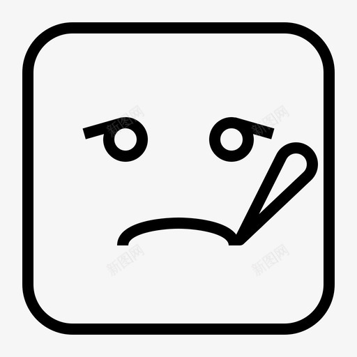 表情符号坏表情图标svg_新图网 https://ixintu.com 病态 符号 表情