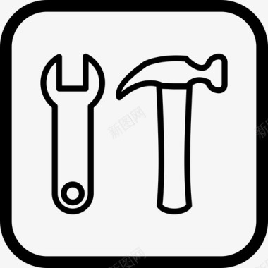 工具结构锤子图标图标