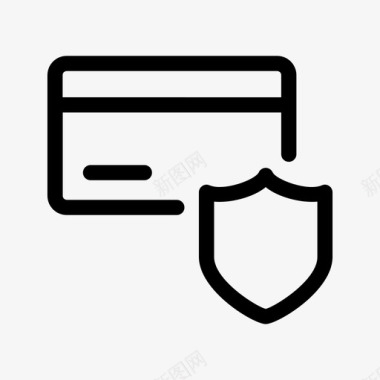 支付安全卡信用卡图标图标