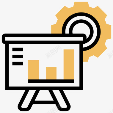 演示文稿商业分析16黄影图标图标