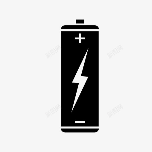 电池电流能量图标svg_新图网 https://ixintu.com 功率 电池 电流 能量