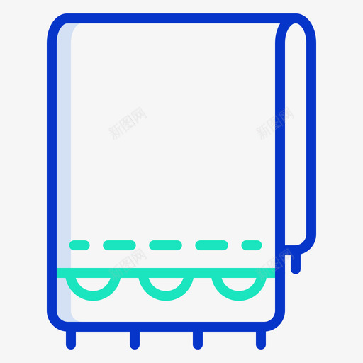毛巾美容和水疗10轮廓颜色图标svg_新图网 https://ixintu.com 毛巾 水疗 美容 轮廓 颜色