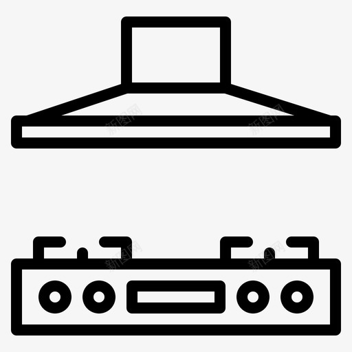 炉灶家用电器17概述图标svg_新图网 https://ixintu.com 家用电器 概述 炉灶