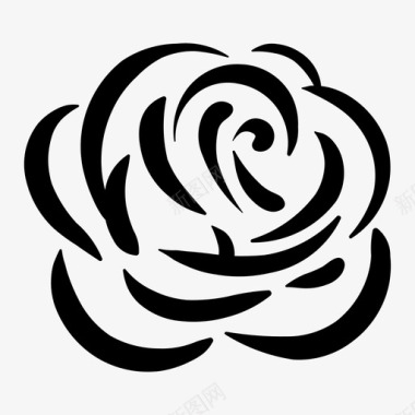 玫瑰爱情植物图标图标