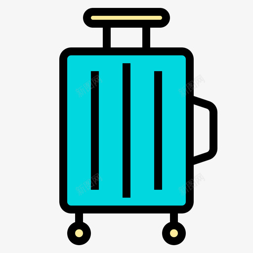 行李旅行工具2线性颜色图标svg_新图网 https://ixintu.com 工具 旅行 线性 行李 颜色