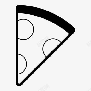 披萨片食物意大利图标图标
