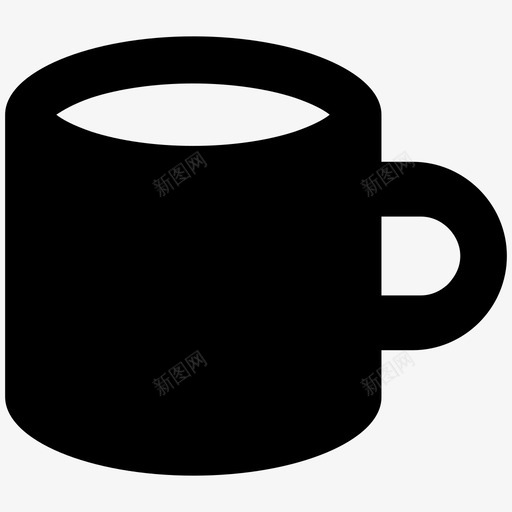 马克杯饮料咖啡杯图标svg_新图网 https://ixintu.com 公共 咖啡杯 图标 盘子 网络 饮料 马克