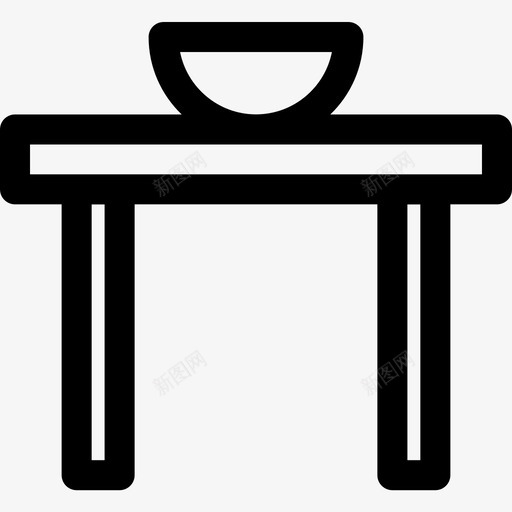 餐桌家庭和生活26线性图标svg_新图网 https://ixintu.com 家庭 生活 线性 餐桌