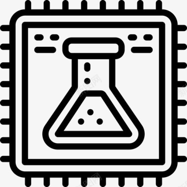 Cpu数据科学11线性图标图标