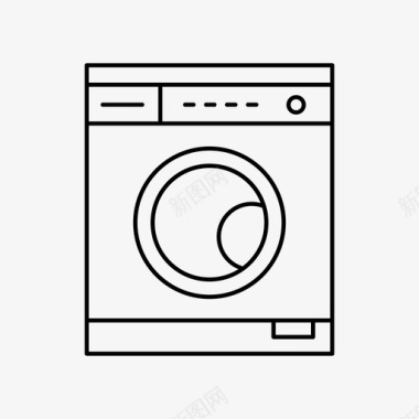 洗衣机电器家具和家居用品图标图标