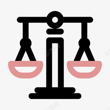 正义法律和正义31双音图标图标