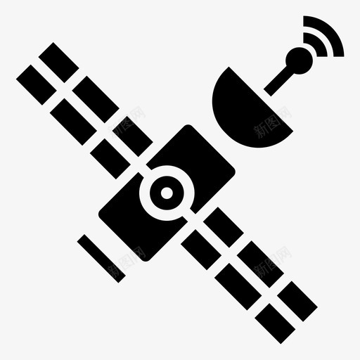 太空卫星数字通信卫星天线图标svg_新图网 https://ixintu.com 卫星 图标 天线 太空 字形 数字通信 气象卫星 用户界面 空间站