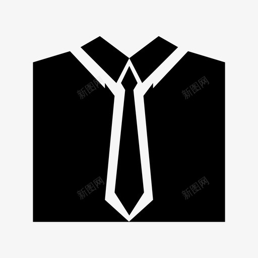 礼服衣服员工图标svg_新图网 https://ixintu.com 制服 员工 礼服 衣服 西装 领带