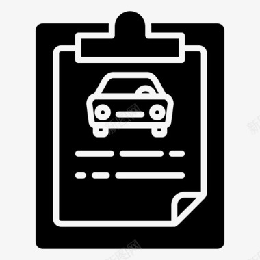 汽车保险保险53字形图标图标