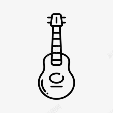 原声吉他乐器31线性图标图标