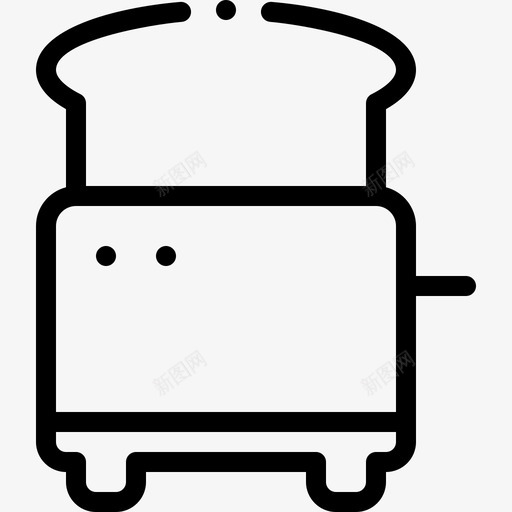 烤面包机家庭用品23直系图标svg_新图网 https://ixintu.com 家庭用品 烤面包 直系 面包机