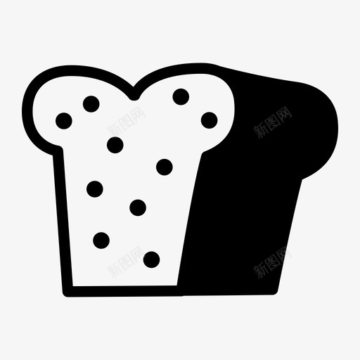 面包烘焙三明治图标svg_新图网 https://ixintu.com 三明治 切片 烘焙 面包