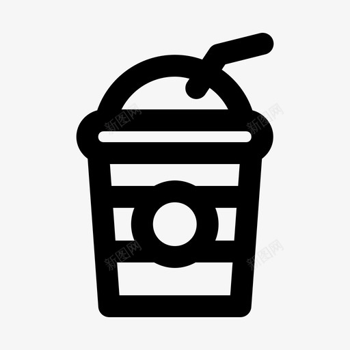 软饮料鸡尾酒咖啡图标svg_新图网 https://ixintu.com 咖啡 奶昔 杯子 软饮料 食品饮料系列 鸡尾酒