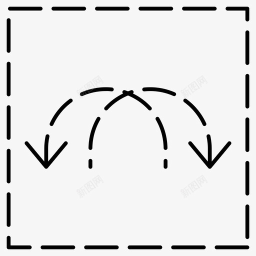 箭头方向箭头虚线图标svg_新图网 https://ixintu.com 图标 方向 箭头 虚线