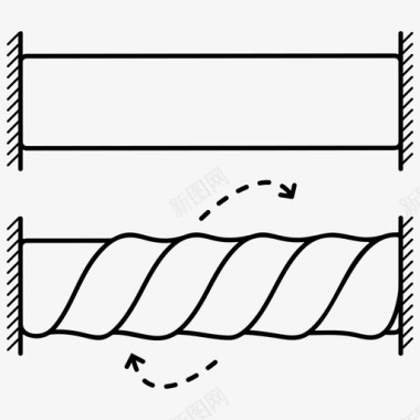 拧卷绕扭转图标图标