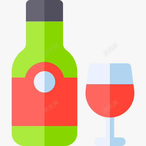 葡萄酒夏季食品和饮料6平淡图标svg_新图网 https://ixintu.com 夏季 平淡 葡萄酒 食品 饮料