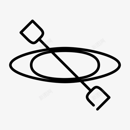独木舟小船皮划艇图标svg_新图网 https://ixintu.com 划船 小船 度假 探险 水上 独木舟 皮划艇 间隙