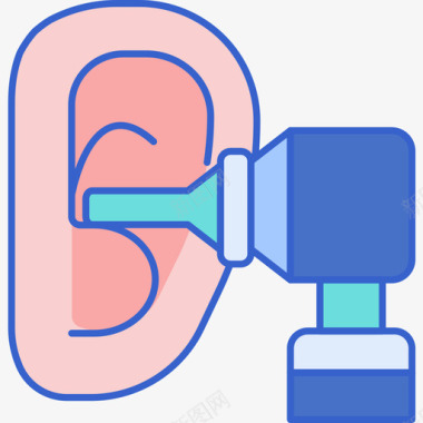 耳朵残疾肤色图标图标