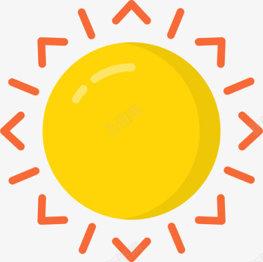 太阳可再生能源1平坦图标图标