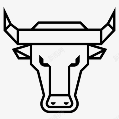 牛头牛肉肉图标图标