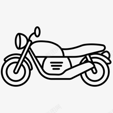 摩托车交通工具旅行图标图标
