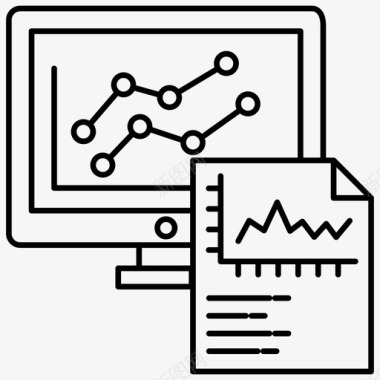 在线信息图数据分析数据信息图图标图标